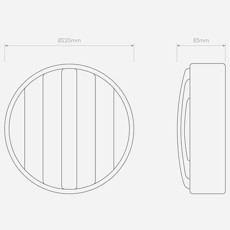 Montreal Round 220 Coastal technical drawing