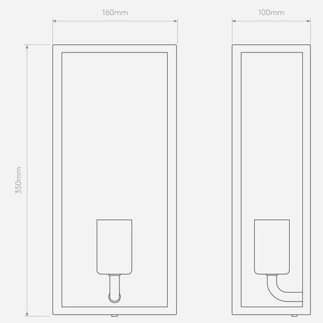 Messina 160 Frosted II technical drawing