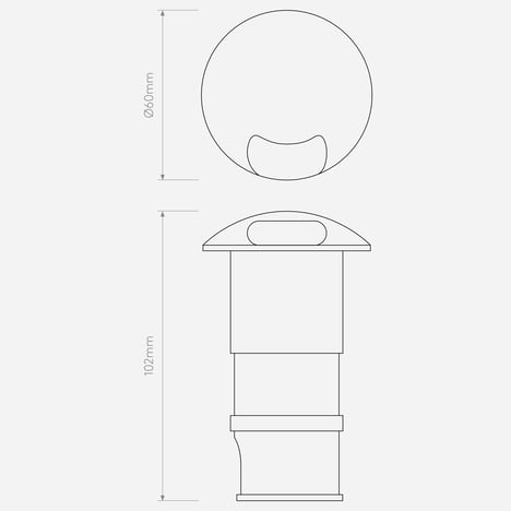 Beam One LED technical drawing