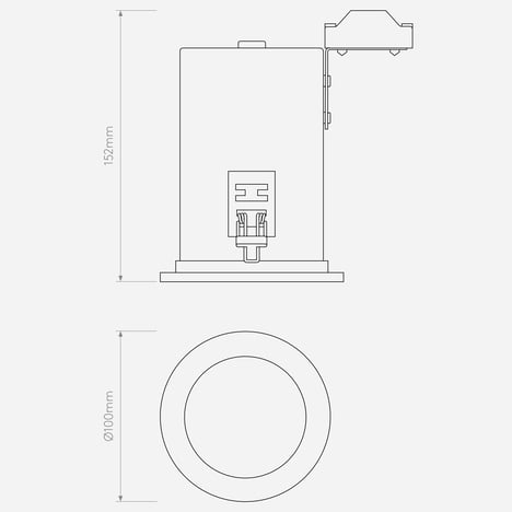 Taro Round technical drawing