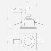 Minima Square Fixed IP65