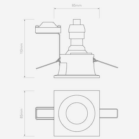 Minima Square Fixed IP65