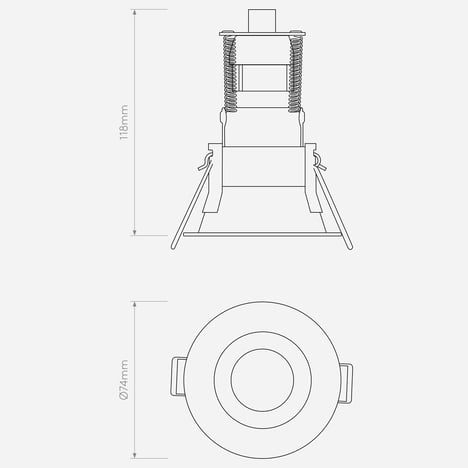 Minima Mini technical drawing