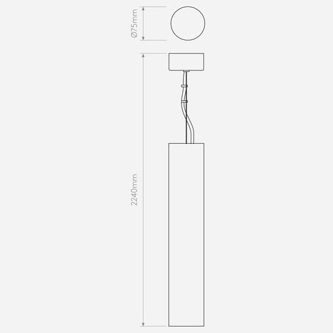 Osca 400 Round technical drawing
