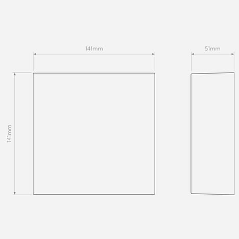 Elis Twin LED technical drawing