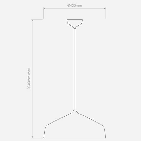 Ginestra 400 technical drawing