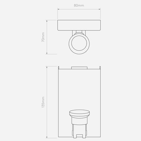 Backplate 3 technical drawing