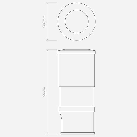 Terra 42 LED technical drawing