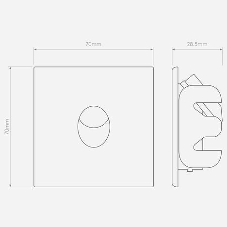 Tango LED 3000K technical drawing