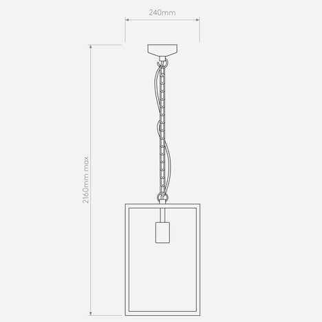 Homefield Pendant 360 technical drawing
