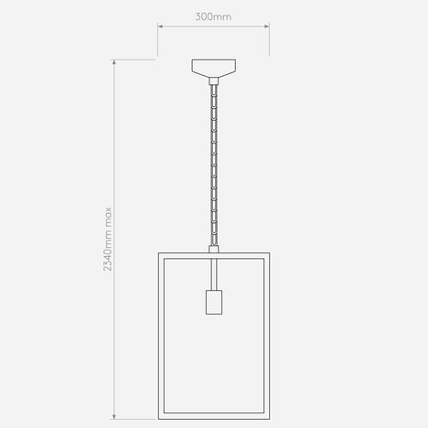 Homefield Pendant 450 technical drawing
