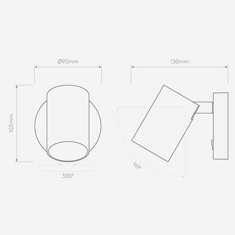 Ascoli Single Switched technical drawing