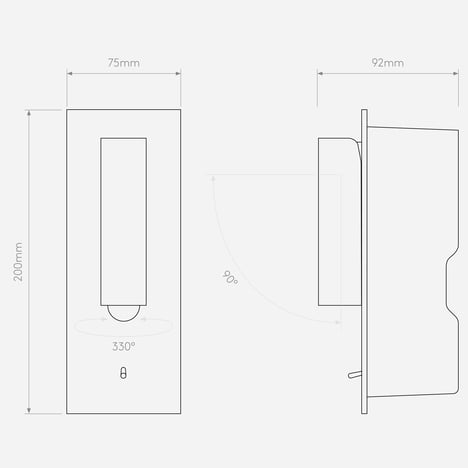 Fuse 3 Toggle technical drawing