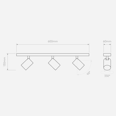 Ascoli Triple Bar technical drawing