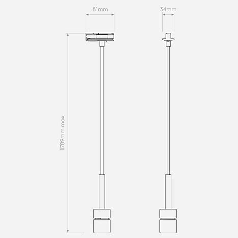 Track Pendant 230V 4